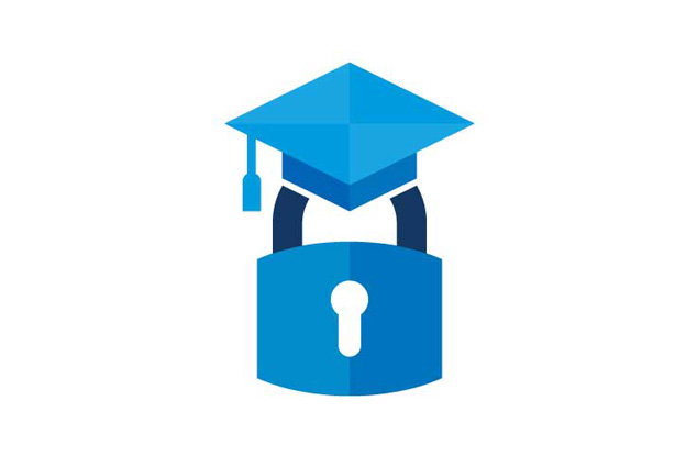 Safe Colleges logo (padlock with graduation cap on top)